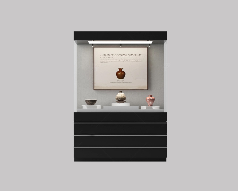 GF custom new design advanced storage museum display showcase