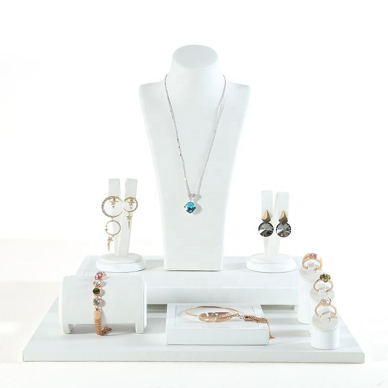 Rings, earrings,  necklaces, pendants, jewelry window display racks