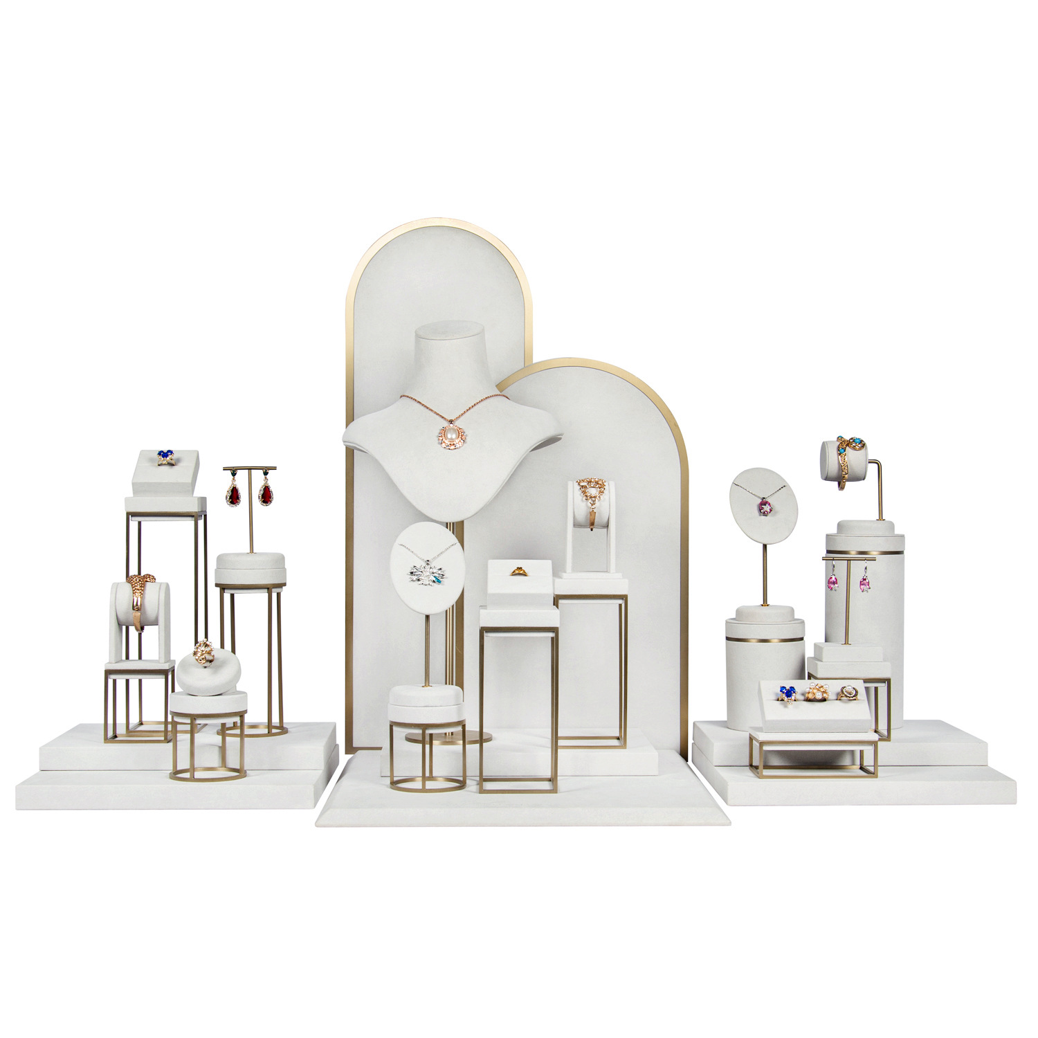 High-end display jewelry pieces